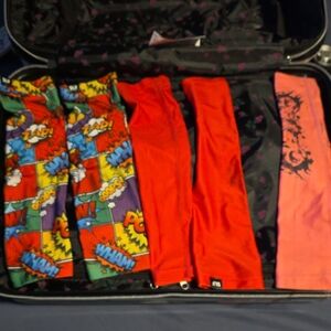 Colorful Comic Print Kids Leggings